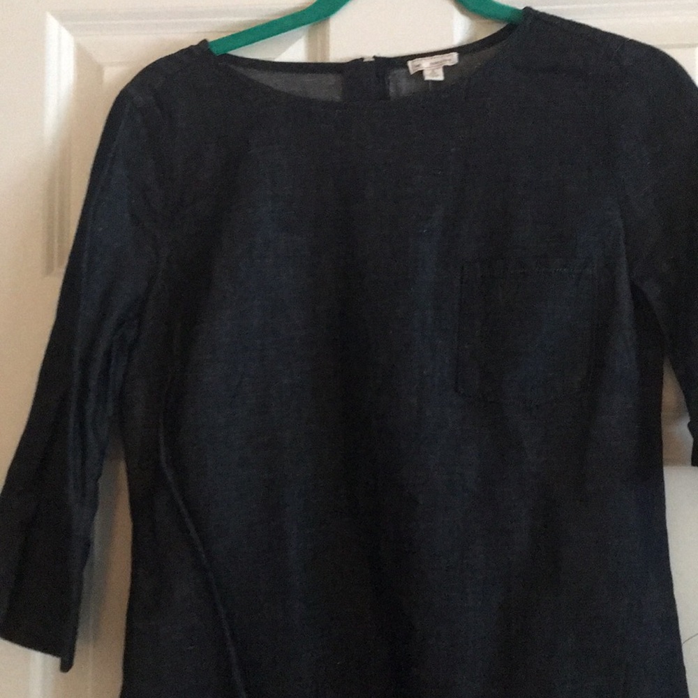 Gap dark denim like material dress